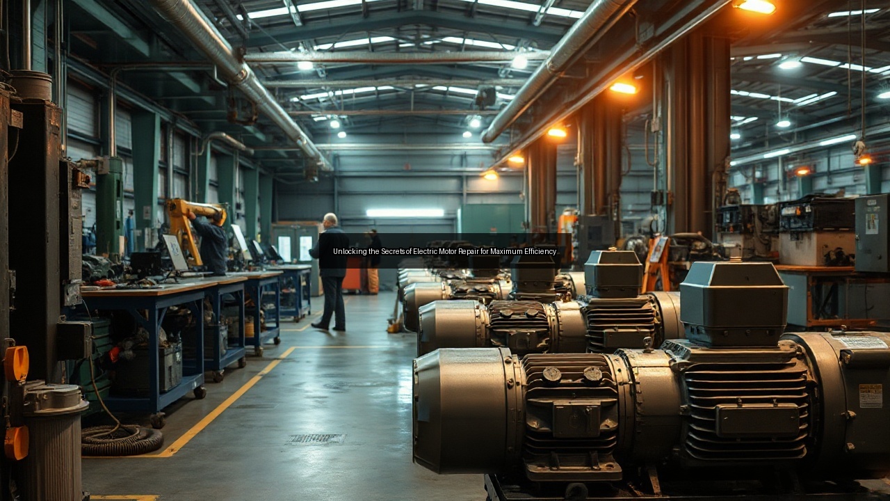 switchgear electric motor automation repair eletric motors
